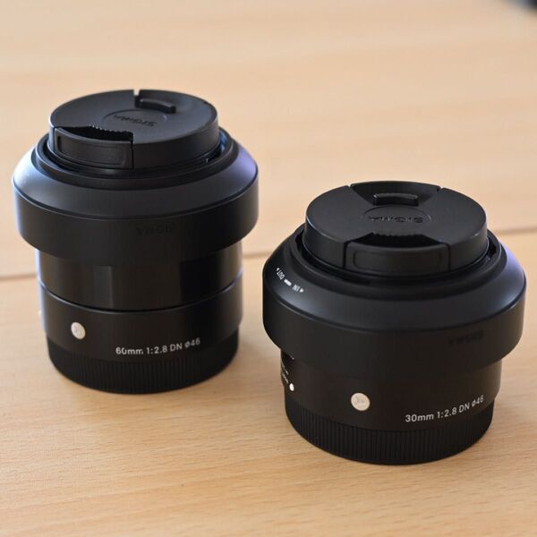 SIGMA 30mm F2.8 DN + 60mm F2.8 DN (ソニーEマウント用) 単焦点レンズ2本セット