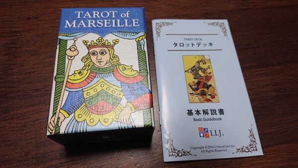正規品 I.I.J タロットカード タロット・オブ・マルセイユ・ミニ Tarot of Marseille MINI 日本語解説書
