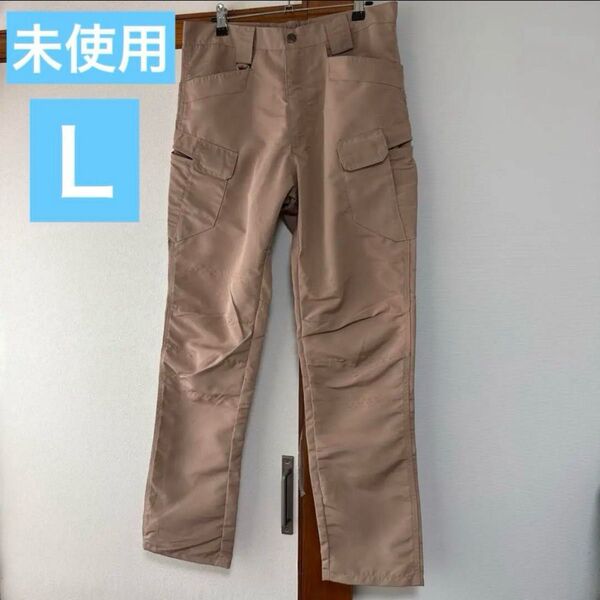 未使用 軽量ワークパンツ メンズ ズボン 作業着 Lサイズ 多機能ポケット パンツ