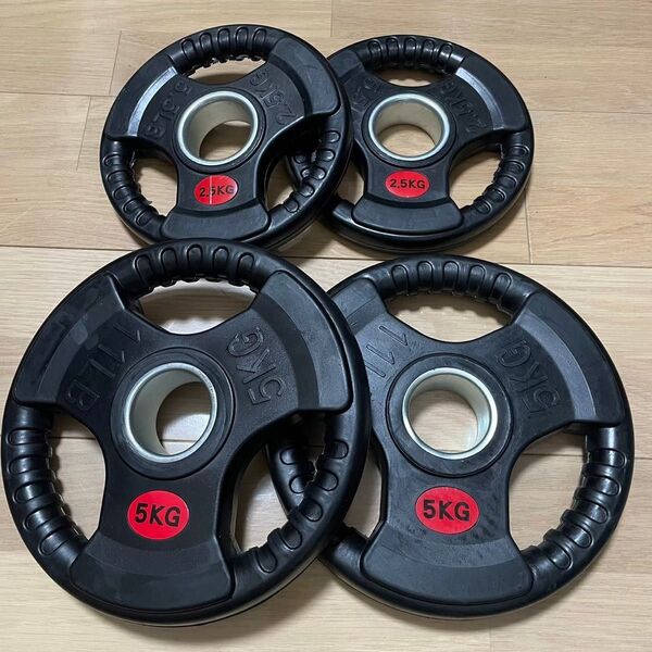 【送料無料・15kg】バーベルプレート ラバー オリンピックシャフト Φ50mm