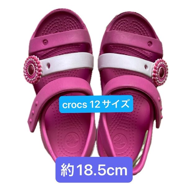 crocs 12 サンダル ピンク 18.5cm