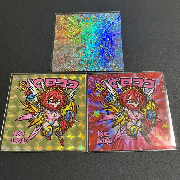 KCロココ 3枚セット KC CALAN ビックリマンシール