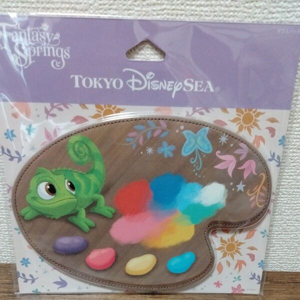 パスカル マウスパッド 東京ディズニーリゾート 限定 ラプンツェル Rapunzel 木製パレット風 DISNEY パレット型