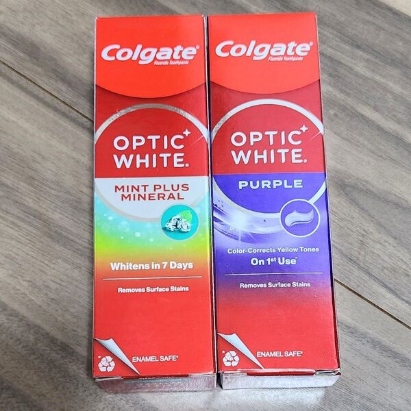 Colgate OPTIC WHITE 2 コルゲート コロゲート ホワイトニング 歯磨き粉 パープル ホワイト