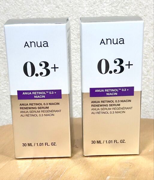 Anua アヌア レチノール0.3 ナイアシンリニューイングセラム 2本セット