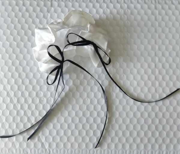 20cmぬい用 ヘッドドレス 白