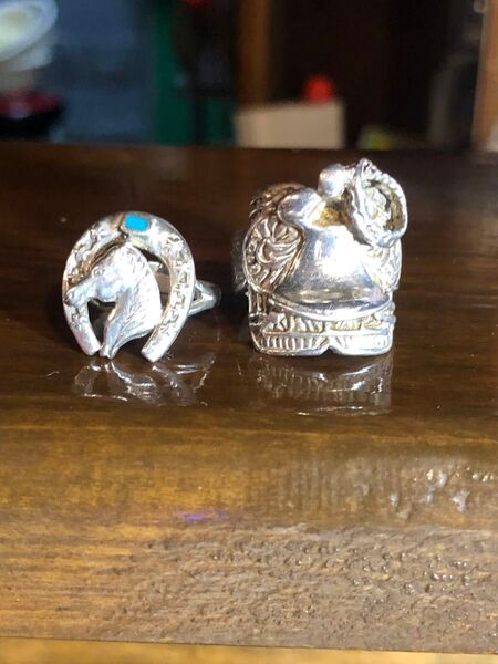 指輪 リング ホースシュー ブレスレット 鞍 くら ヴィンテージ sv925 STERLING