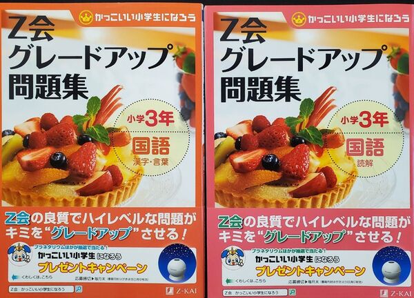 Z会 グレードアップ問題集小学3年国語 読解 漢字言葉 2冊セット