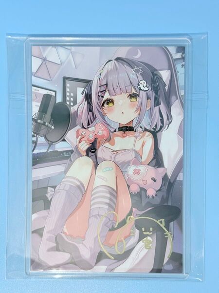 ぶいすぽっ! 紫宮るな 誕生日記念2023 箔押しサイン入りポストカード