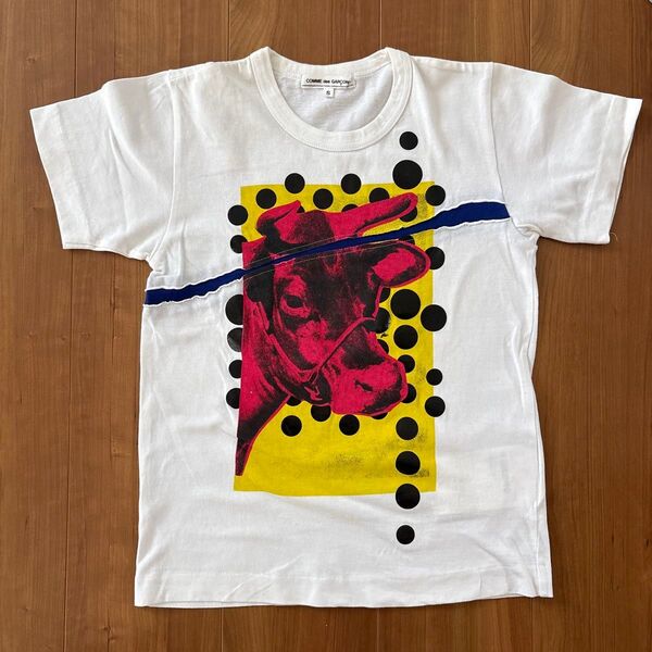 コムデギャルソン comme des garcons アンディーウォーフォル Tシャツ 半袖 ホワイト サイズS