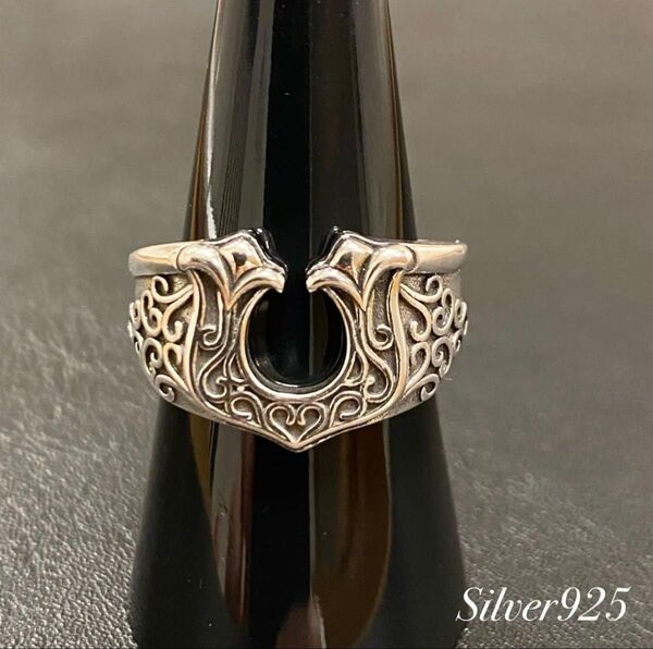 シルバー リング S925 刻印 メキシカン インディアン 【R-46】 指輪 ハート