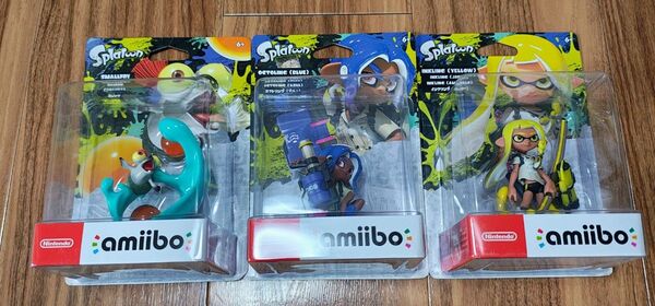 【新品未開封】スプラトゥーン3 amiibo 3体セット コジャケ インクリング オクトリング