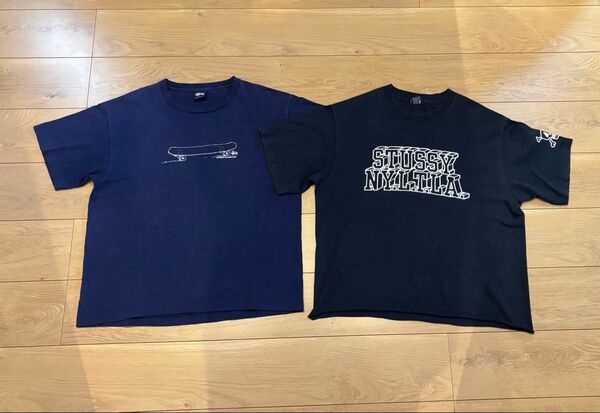 old stussy 90s 紺タグ USA Tシャツ 2枚 Lサイズ