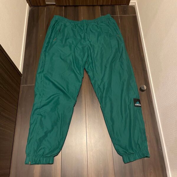 激レア ヴィンテージ アディダス グリーン パンツ ナイロン 無地 緑