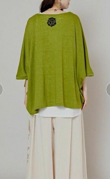 新品未使用 チャイハネ 変形トップス アミナ アジアン 半袖 エスニック フリーサイズ 男女兼用
