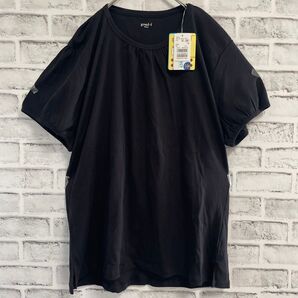 新品☆UV 消臭 パフスリーブ Tシャツ ブラック 4L