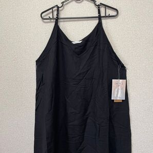 新品☆キャミソールワンピース 大きいサイズ 3L ブラック ゆったり