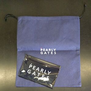 【未使用品】パーリーゲイツ 巾着袋 ビニールクリアポーチ セット品