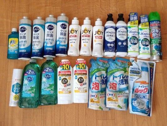 日用品21本セット 食器用洗剤 トイレ洗剤 スキンガード 虫よけ バリアサーティ つめかえ用