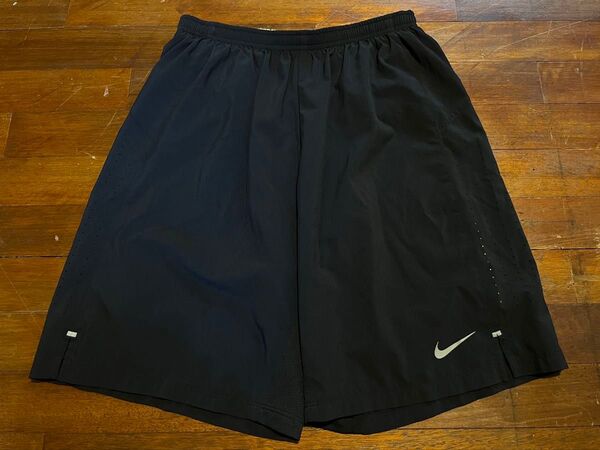ナイキ / NIKE 9インチ フェノム 2in1 ショートパンツ ブラック メンズL Dri-fit