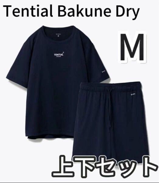 TENTIAL BAKUNE Dry 上下セット 半袖・ショートパンツ M Black