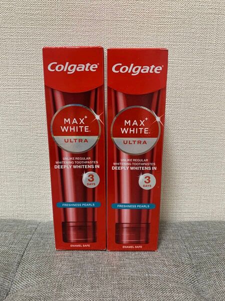 Colgate MAX WHITE ULTRA Freshness Pearls 歯磨き粉 75ml 2個セット コルゲート