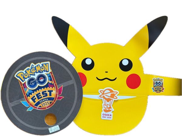 ピカチュウ ポケモン ポケモンGO FEST 2025 OSAKA 大阪 ステッカー・うちわ