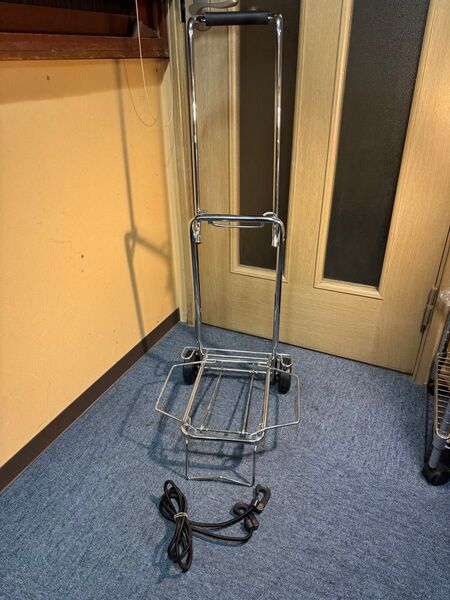 カート 台車 折り畳み式キャリーカート シルバー