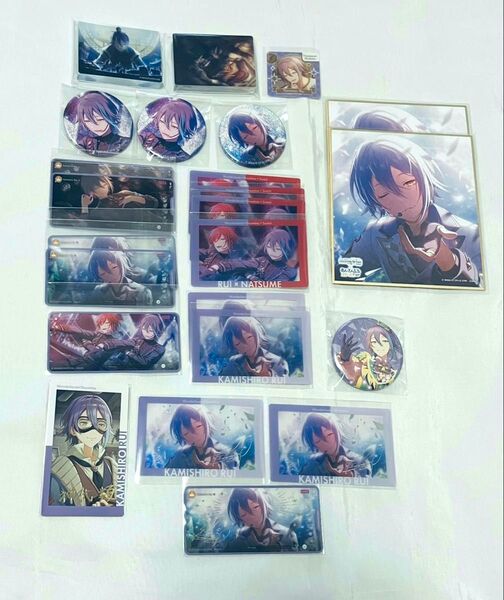【6月26日までの出品】プロセカ プロジェクトセカイ 缶バッジ エピカ 色紙 他 神代類 鏡音レン
