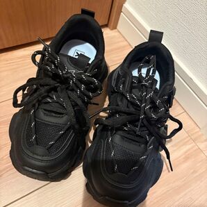 厚底スニーカー レディース ダッドスニーカー ランニングシューズ 厚底シューズ 美脚 疲れない ヒール5cm