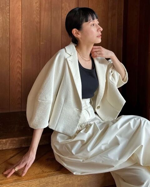 【CLANE/クラネ】LANTERN SLEEVE JACKET/ランタンスリーブジャケット