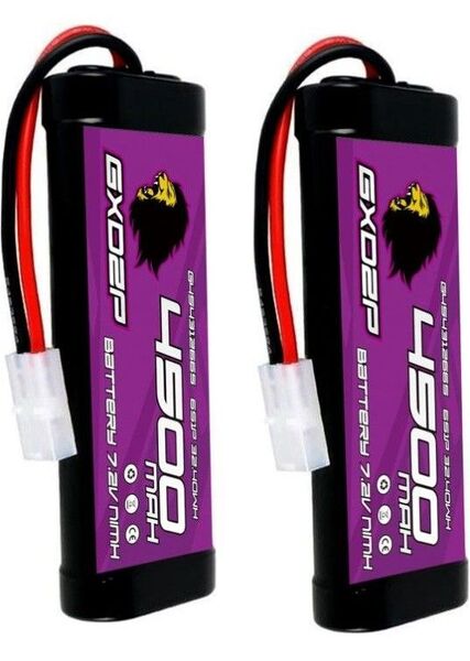 【新品未使用】 ニッケル水素バッテリー 2個セット タミヤコネクター搭載 4500mAh 7.2V ラジコンカー用 GXDZP