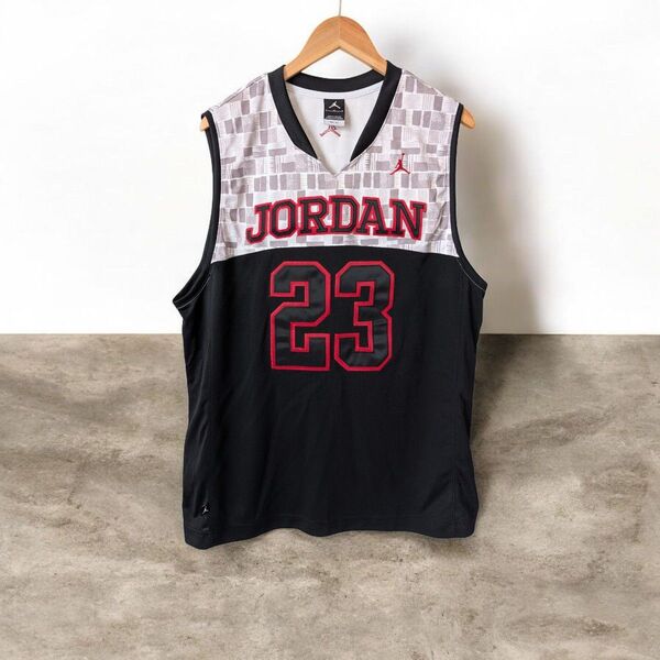 美品☆ナイキ NIKE ジョーダン バスケットウェア タンクトップ ゲームシャツ L/Dri-FIT