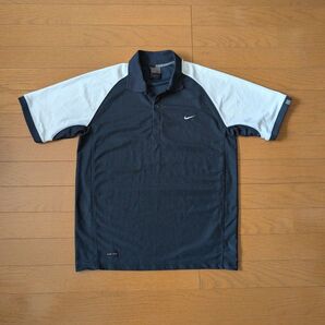 美品★ナイキ /ドライフィット ポロシャツ バイカラー ゴルフ テニス スポーツウェア