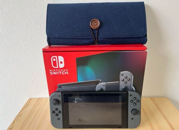 2024バッテリー改良版 Nintendo Switch本体 グレー ケース付き
