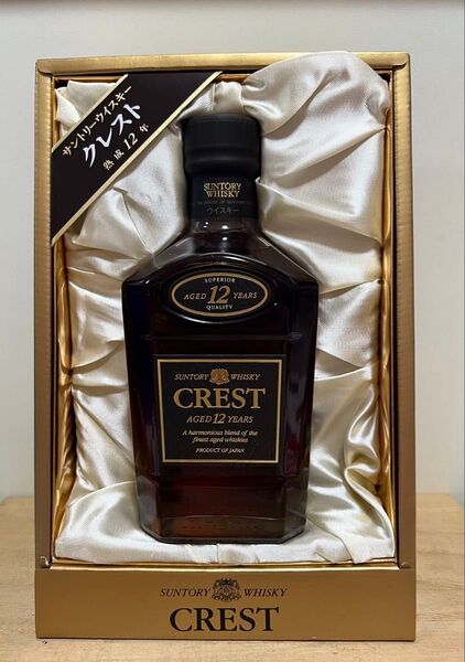 未開栓古酒 初期 クレスト ウイスキー12年 SUNTORY WHISKY CREST Aged 12Year 750ml