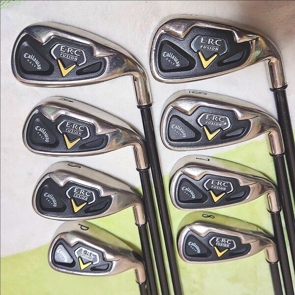 Callaway アイアン 8本セット E・R・C FUSION ゴルフクラブ FLEX SR キャロウェイ