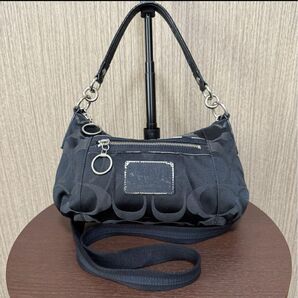 COACH コーチ 2WAYバッグ キャンバスシグネチャー 15317