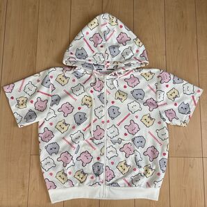 新品 らぶいーず 半袖パーカー M 白 女の子