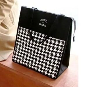 【訳あり】保冷バッグ 保冷トート トートバッグ クーラーバッグ クーラートート 千鳥柄 モノトーン 白黒