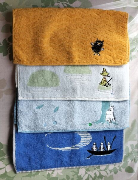 ムーミン ハンドタオル 4枚セット (スナフキン ニョロニョロ スティンキー) MOOMIN タオルハンカチ