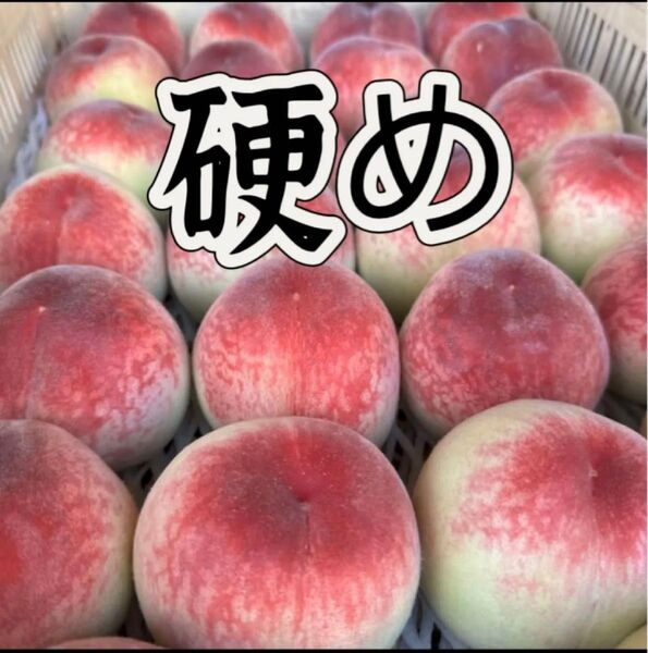 桃 硬め 山梨県産 訳あり 6〜8玉 2キロ箱入り