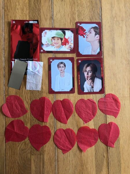 山田涼介 RED ビジュアルカード②4枚 袋付き おまけ Hey! Say! JUMP 山田涼介