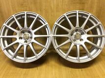 長野発！美品程度！ENKEI TUNING エンケイ17×7J +48 PCD100/5H ハブ約73mm 2本　レガシィ プリウス 86 BRZ インプレッサ フォレスター_画像1