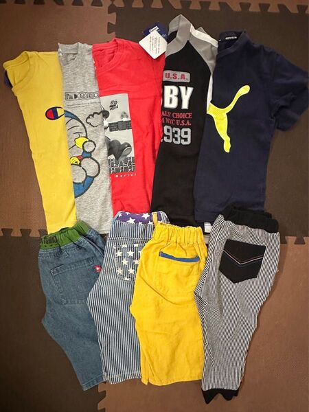 男児 子供服 130 半袖 Tシャツ ハーフパンツ まとめ売り②
