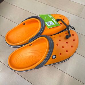 crocs クロックス サンダル オレンジ 29cm