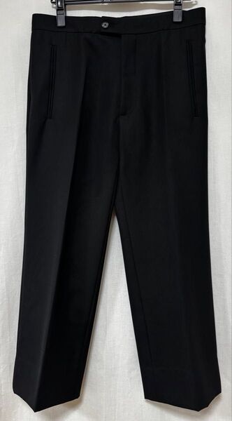 RAF SIMONS パンツ46/ラフシモンズ スラックス アーカイブ/黒 ブラック/ベルギー製 made in Belgium
