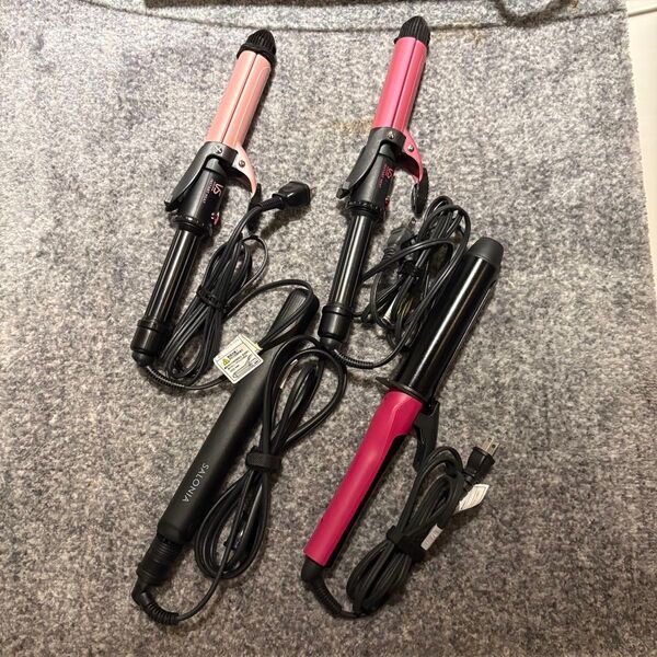 ヘアアイロン コテ ストレートアイロン カール vs サロニア サロン 4点セット