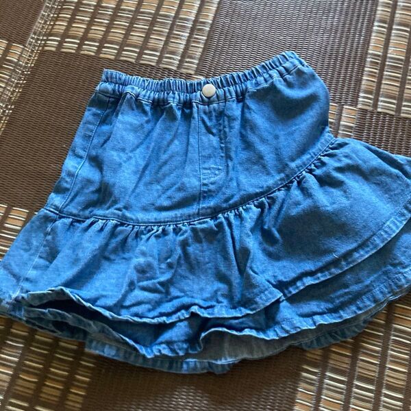 キッズ 女の子 スカート デニム 子供服 130