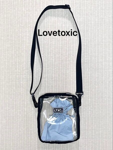 Lovetoxic ラブトキシック 2023 ノベルティ クリアサコッシュ ミニ巾着袋付き 非売品